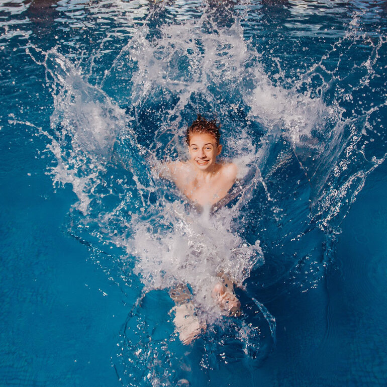 sesja zdjęciowa na basenie